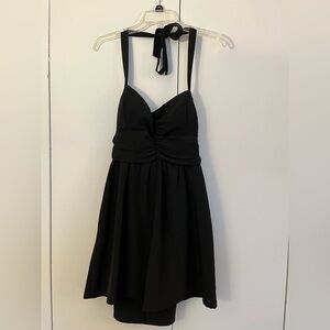 Lily Rose short black halter dress - Juniors’ L large - new with tags NWT